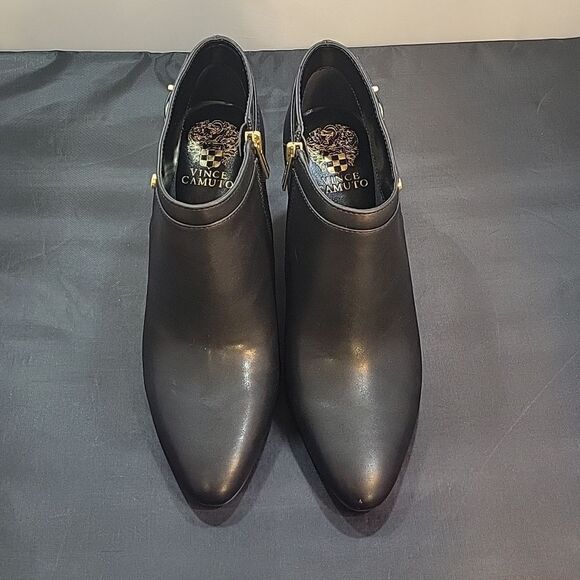 BRAND NEW VINCE CAMUTE VP-COORIN ALMOND TOE BLOCK HEEL BOOTIE - Picture 2 of 16